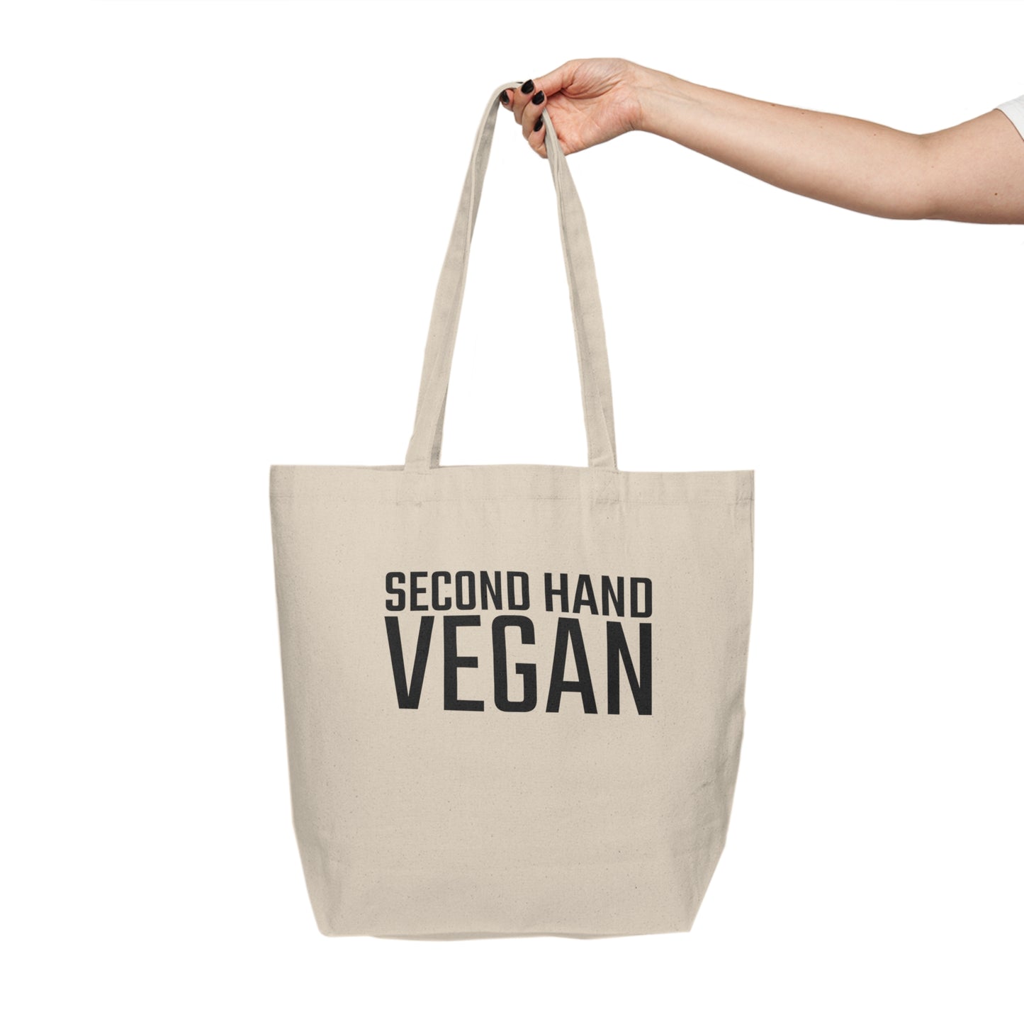 Second Hand Vegan Canvas Shopping Tote